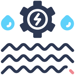 energía del agua icono