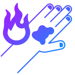 quemadura icono