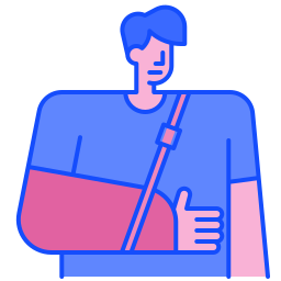 Broken arm icon