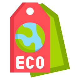 Étiquette écologique Icône