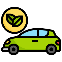 Eco car icon