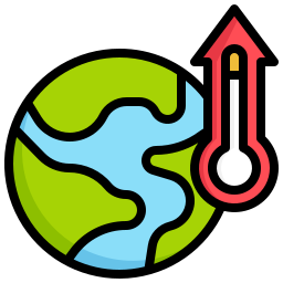 opwarming van de aarde icoon