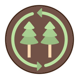 repoblación forestal icono
