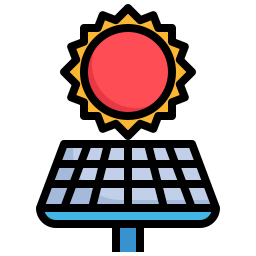 Solar panel icon