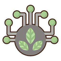 tecnologia verde icona