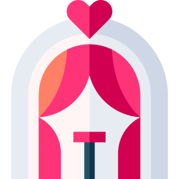 Wedding arch icon