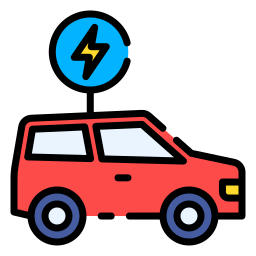 samochód elektryczny ikona