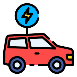 Electric car icon