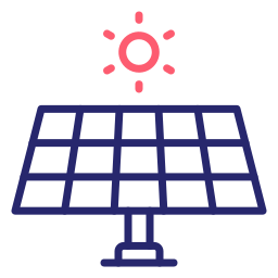 panel solar icono