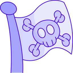 bandera pirata icono