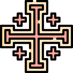cruz de jerusalén icono
