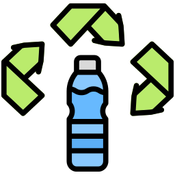 fles recyclen icoon