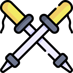 Trekking pole icon