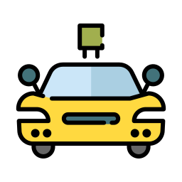 Electric car icon