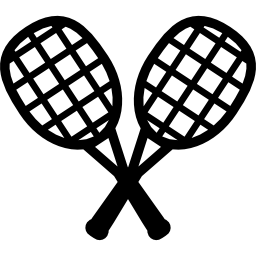 raquettes de squash Icône