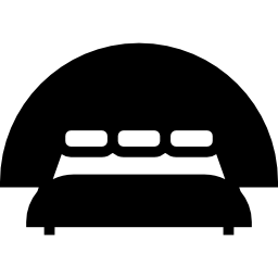 Кровать королевского размера для троих иконка