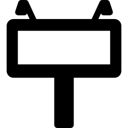 panneau d'affichage routier Icône