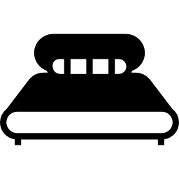 Modern double bed icon