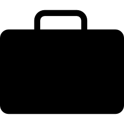 Black briefcase icon