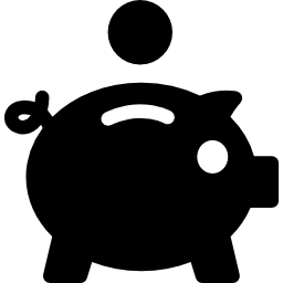 Piggy Bank and coin icon