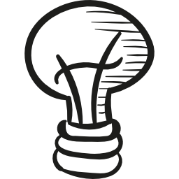 Draw Light Bulb icon