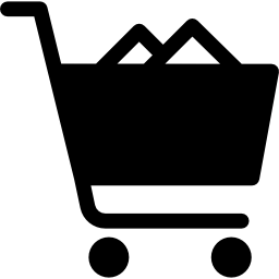 carrito de compras lleno icono