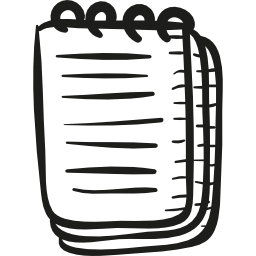 Notepad with rings  icon