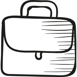 Briefcarrier with handle icon