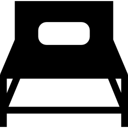 donkere stoel icoon