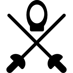 símbolo de esgrima Ícone