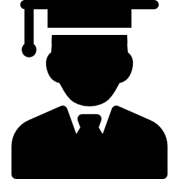 absolwent chłopiec ikona