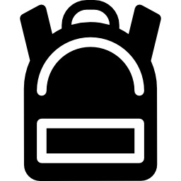 szkolna torba na książki ikona