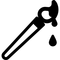 Paint Brush with Drops icon
