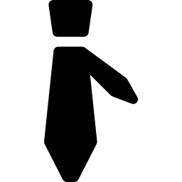elegante stropdas icoon