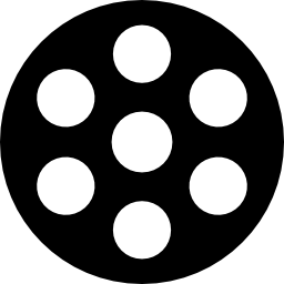 círculo con pequeños círculos icono