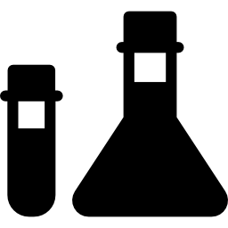 tubo de ensaio e frasco Ícone