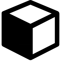 côté cube Icône