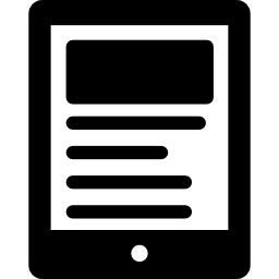 Ipad with Text icon