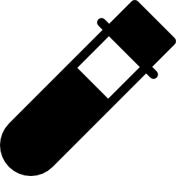 tubo de ensayo con tapa icono