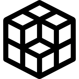 disegno del cubo icona