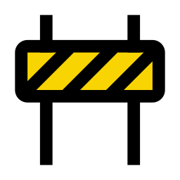 Road block icon