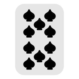 Ten of spades icon