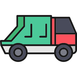 Recycling truck icon