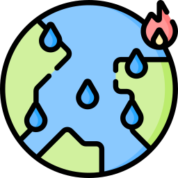 Global warming icon