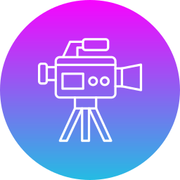 camara de video icono