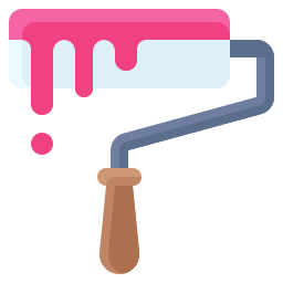 Roller paint icon