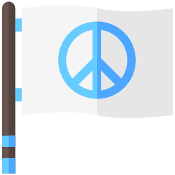 Peace flag icon