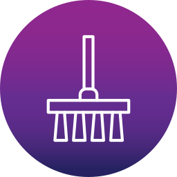 Cleaning brush icon