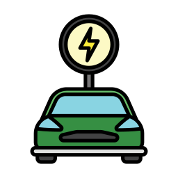 veicolo elettrico icona