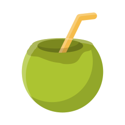 Coconut drink icon